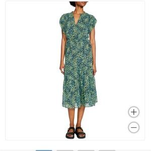 Steve Madden multi color tiered mindi dress nwt